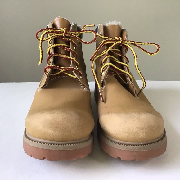 SmartFit Waterproof Boots Kids Size 4.5 Faux Leather Fleece Lined Skid Resistant - Picture 6 of 14